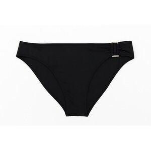 Ralph Lauren Black Beach Club Metallic-Ring Bikini Swim Bottom Size 10